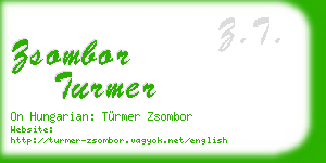 zsombor turmer business card