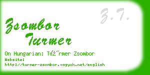 zsombor turmer business card